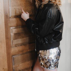 Bodycon Sequin Mini Skirt